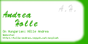 andrea holle business card